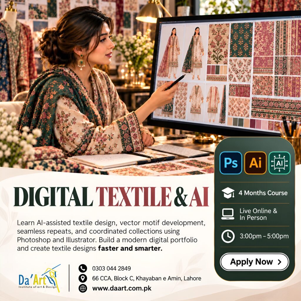 Digital Textile & AI Course Poster (1)